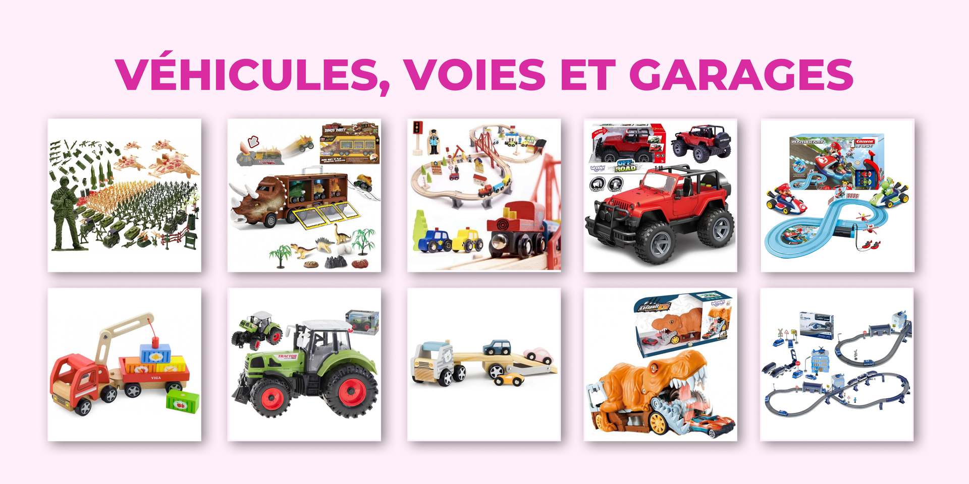 vehicles, tracks and garagesFR