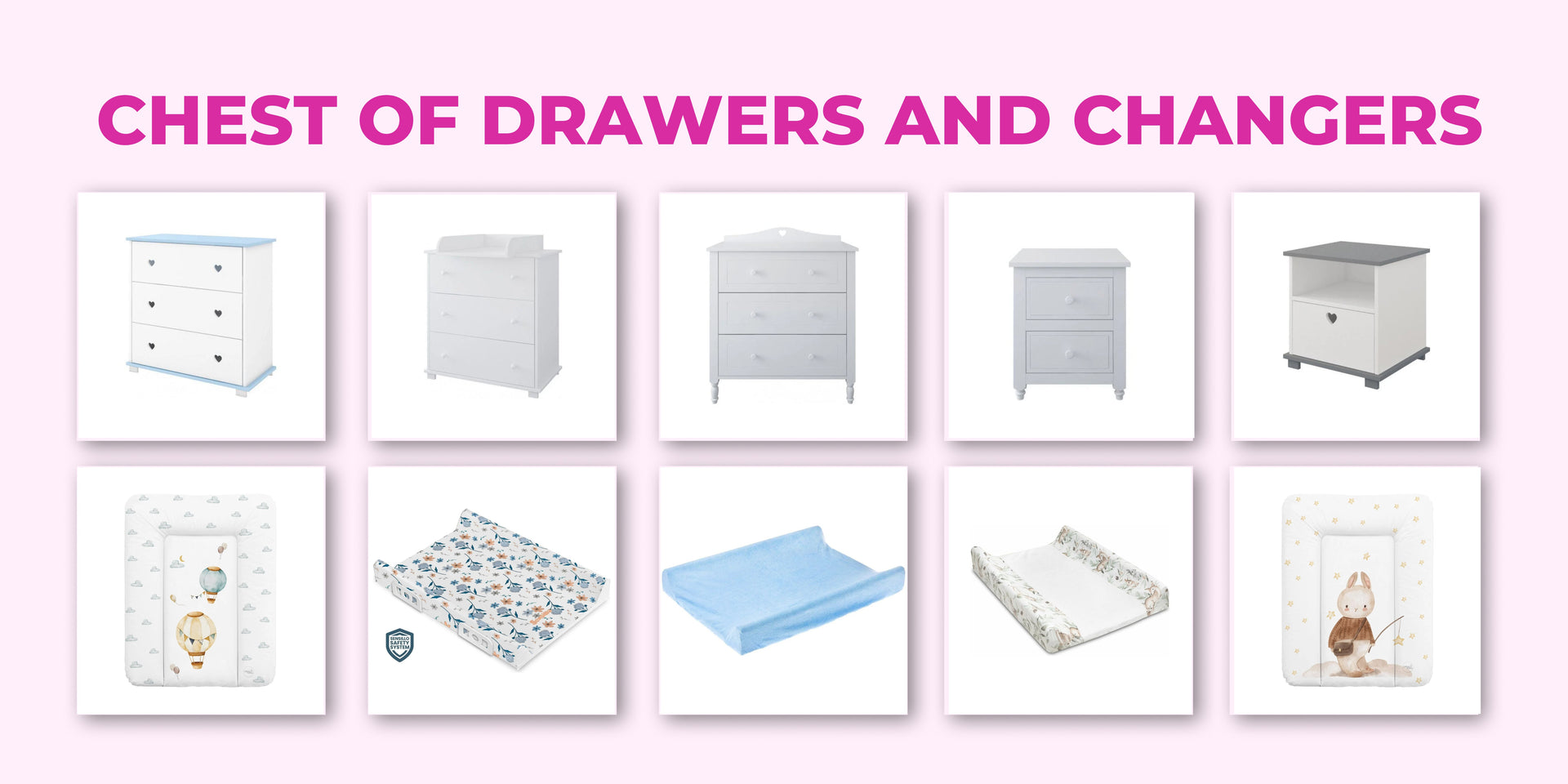 Chest of drawers and changers