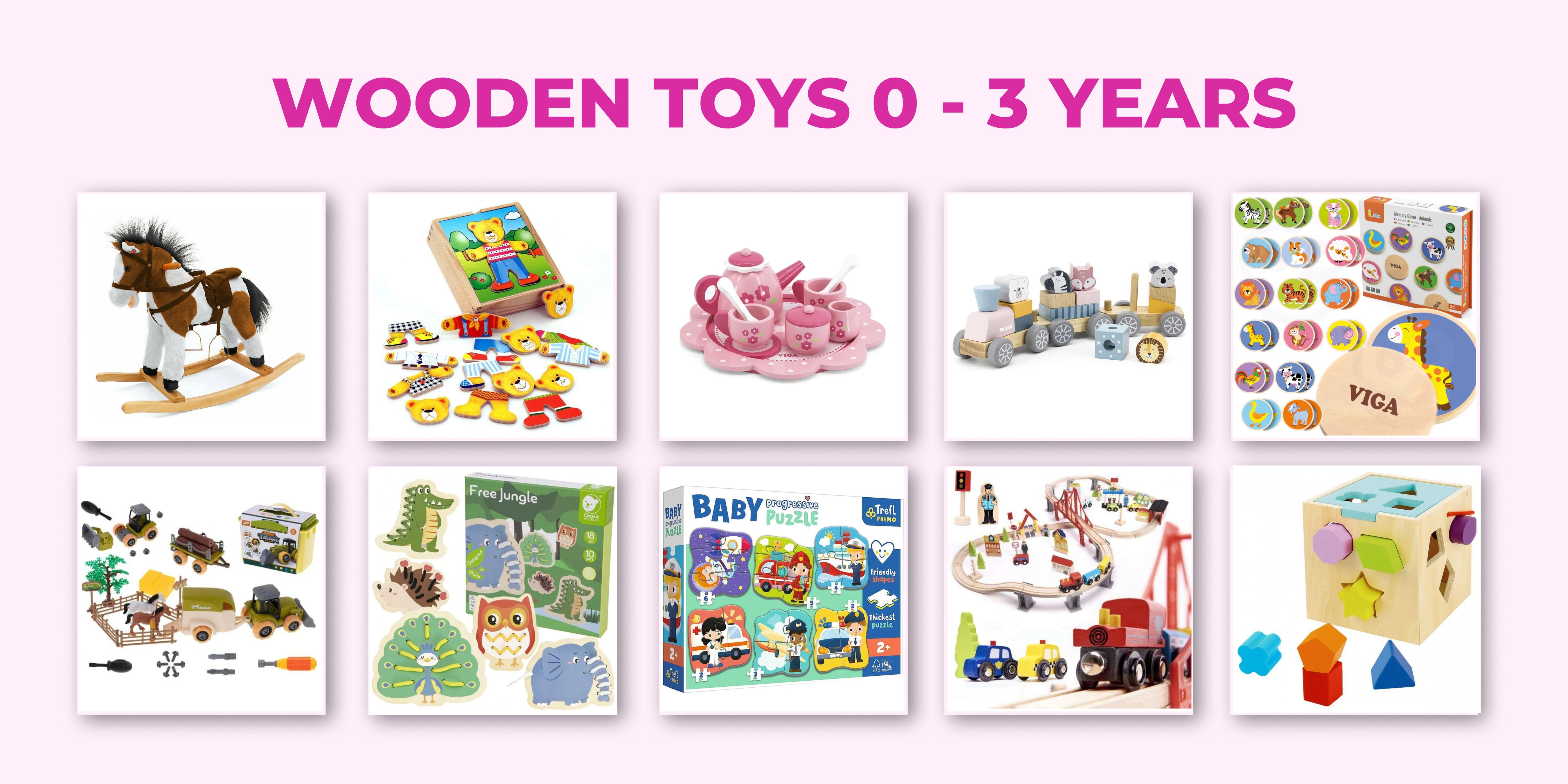 Wooden toys 0 - 3 years