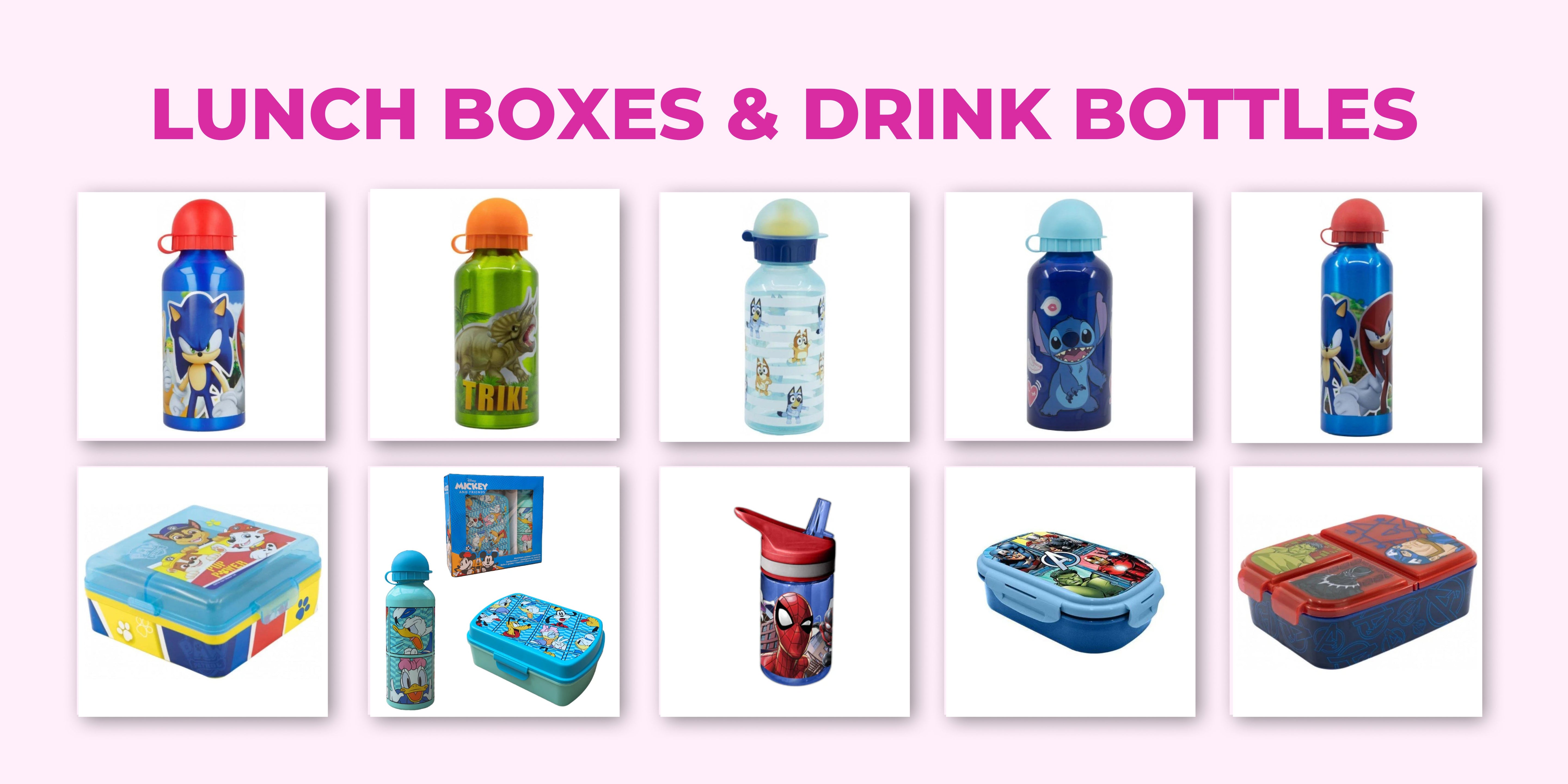 lunch boxes & drink bottles