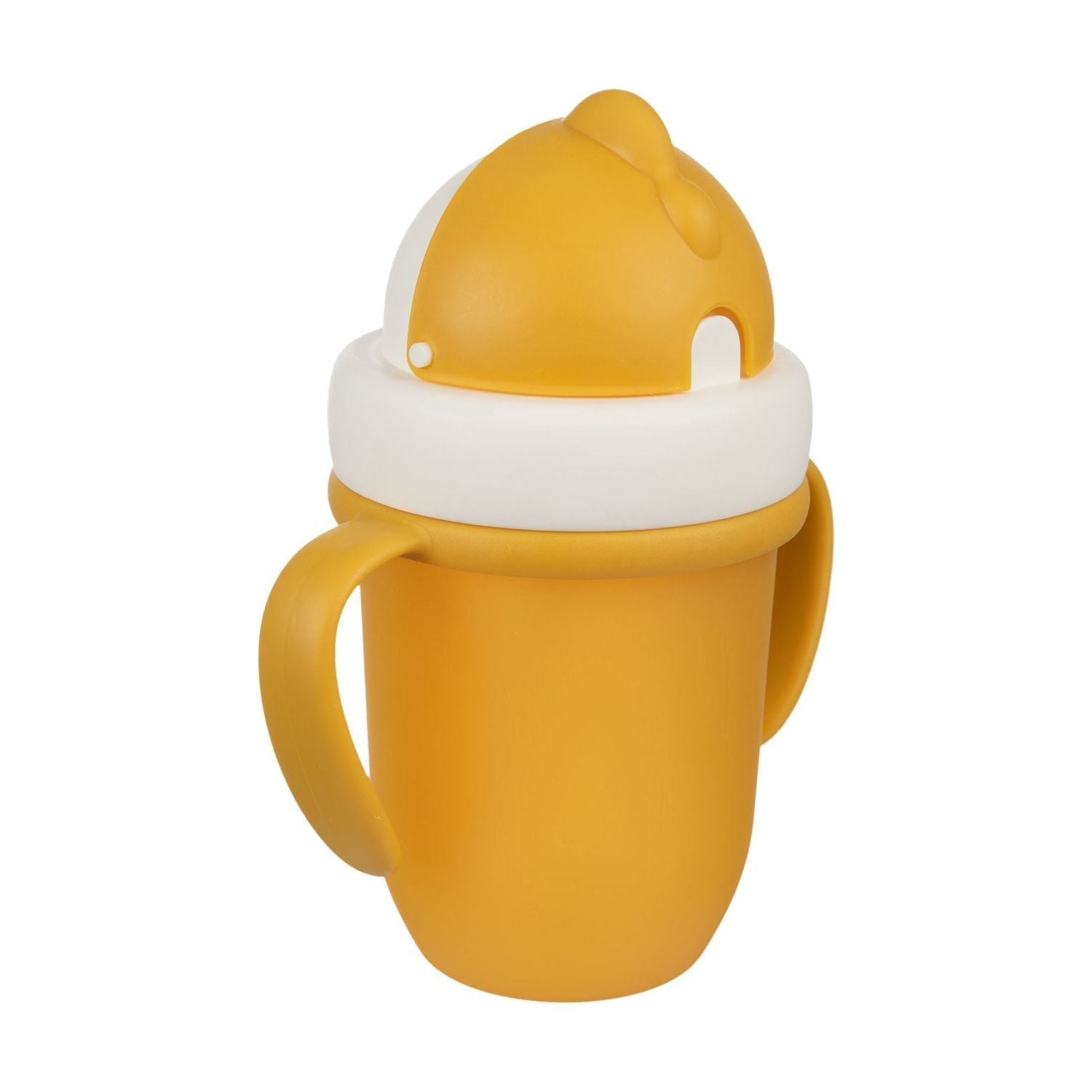 Canpol Cup with Silicone Flip-top Straw 210ml - Yellow