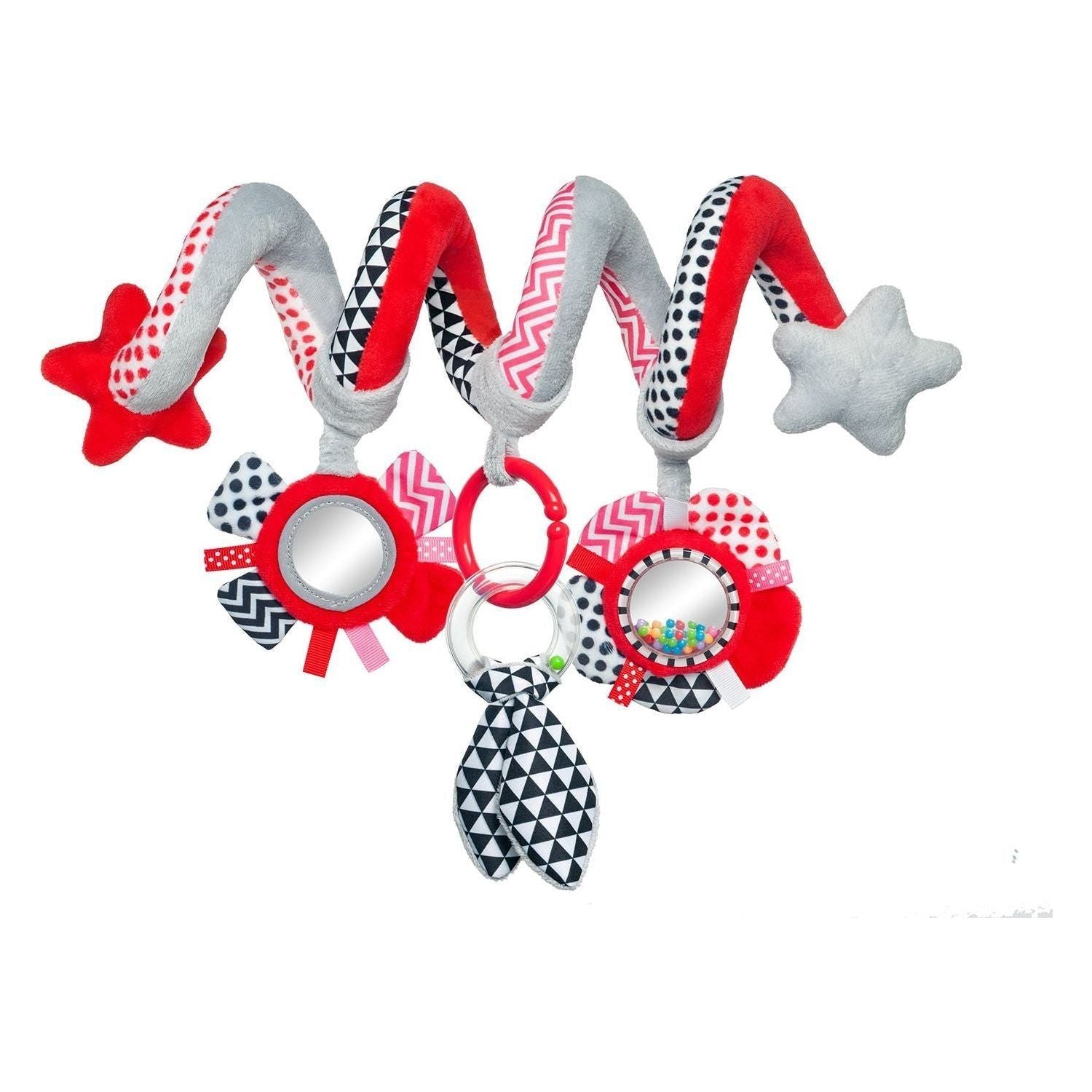 Canpol Interactive Spiral Toy Zigzag 0m+ - Red