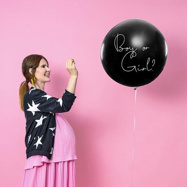 Gender Reveal - Balloon - Pink Confetti 100cm