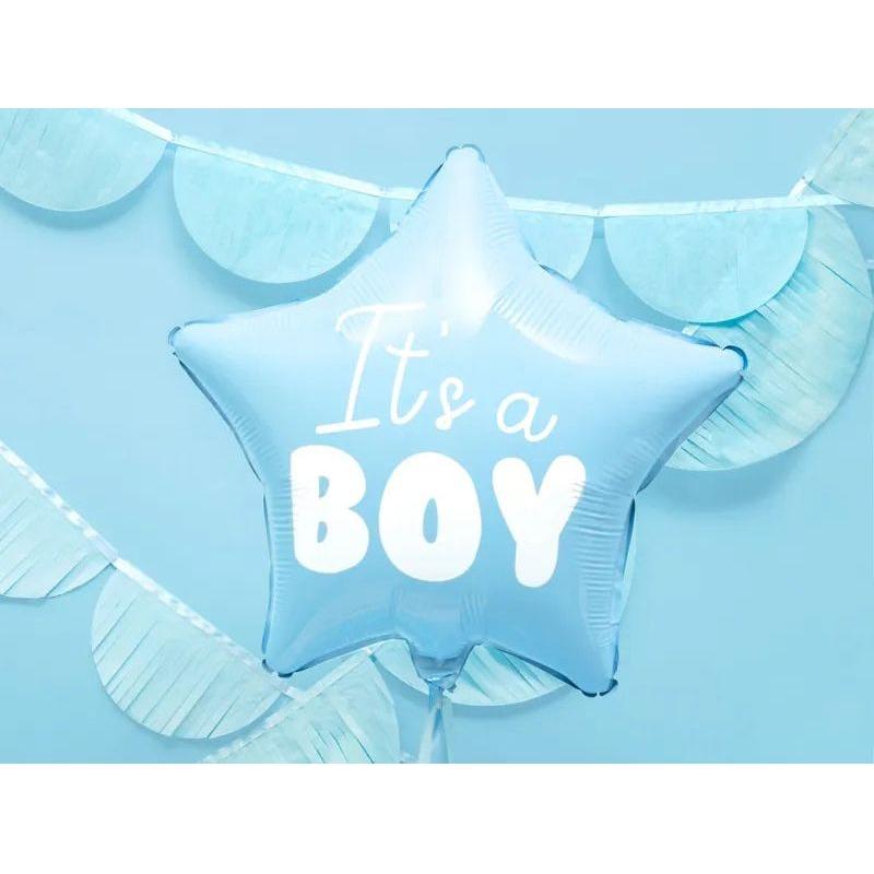 Balloon Star Blue "IT'S A BOY" - 48cm