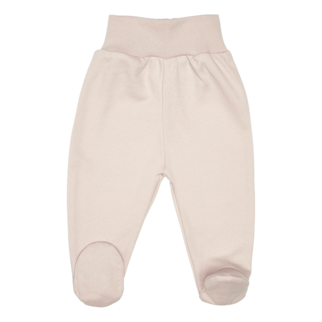 Lilly Bean Trousers With Feet - Soft Pink