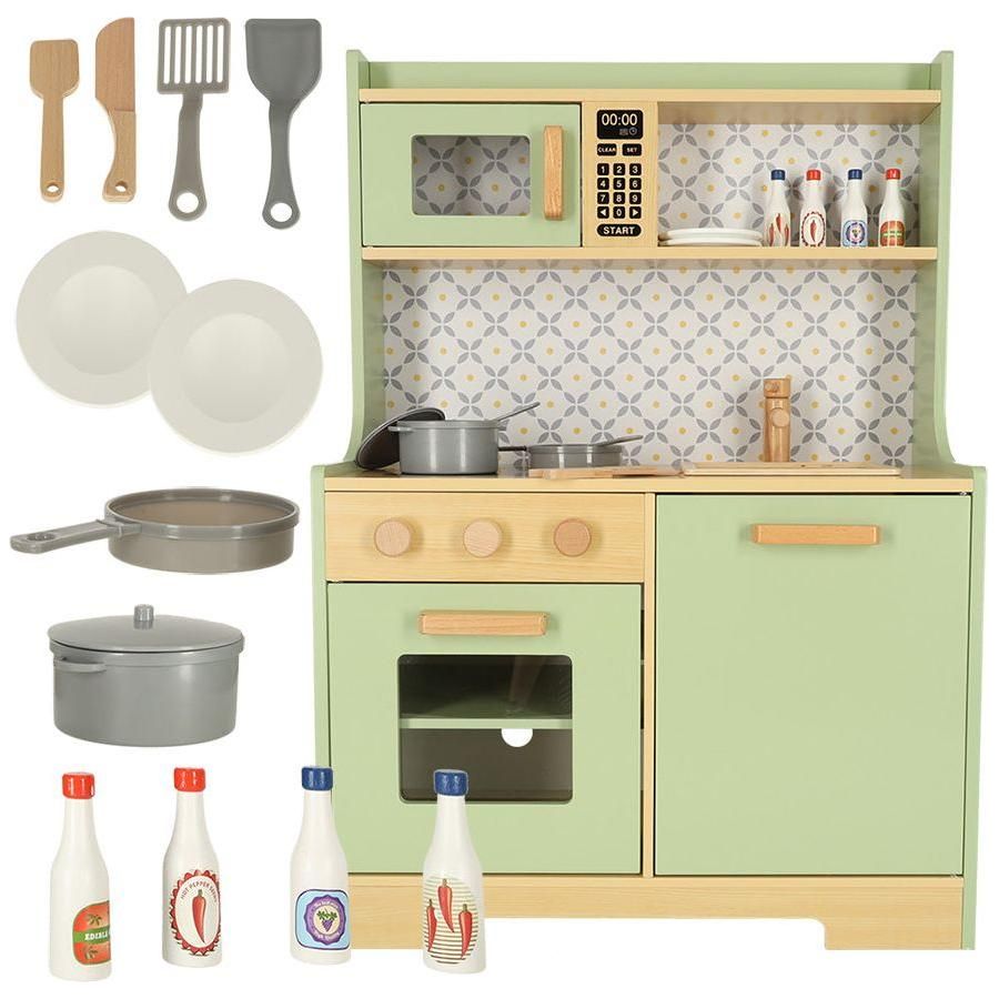 Lulilo Wooden Retro Green Mint Kitchen