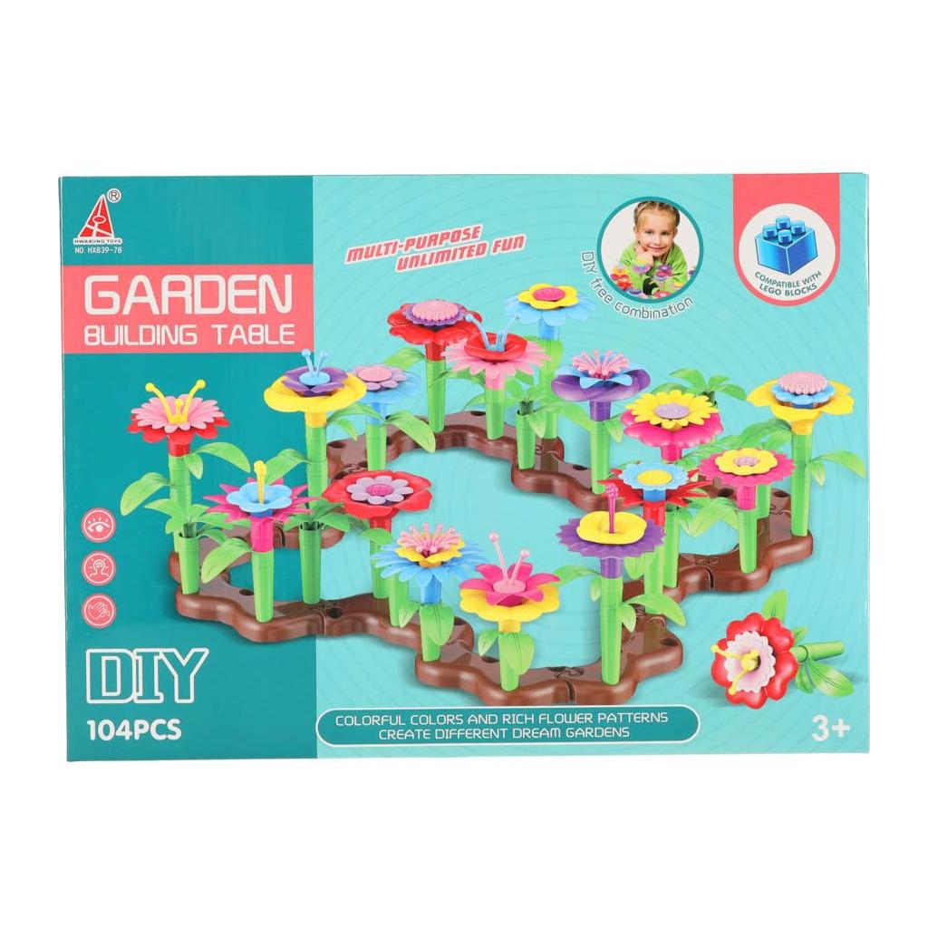 Happy Bunny Garden DIY Flower Building Blocks - 104 pcs