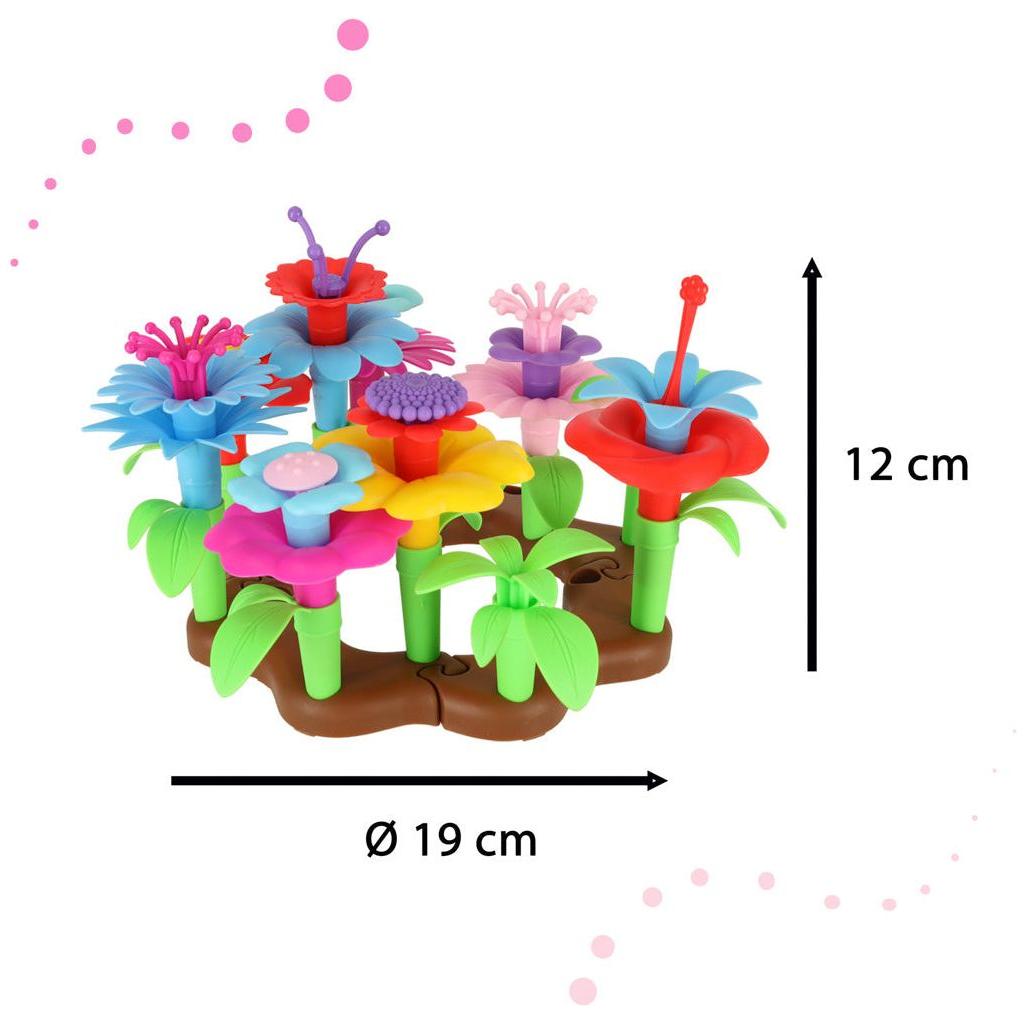 Happy Bunny Garden DIY Flower Building Blocks - 104 pcs