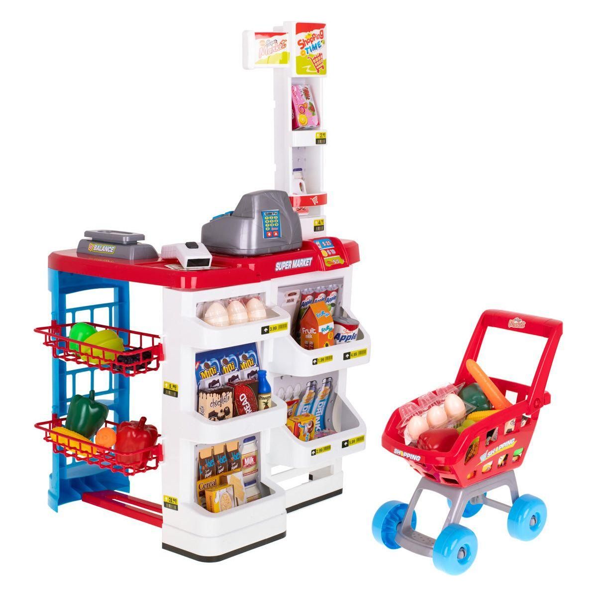 Happy Bunny Supermarket Playset with 47 pcs - Red