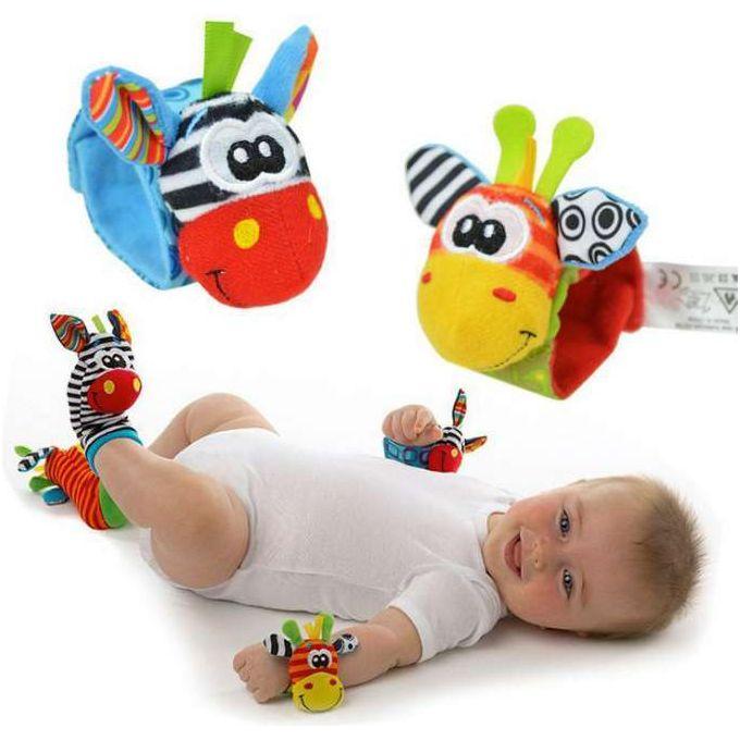 Sozzy Hand Animal Rattle 2pcs