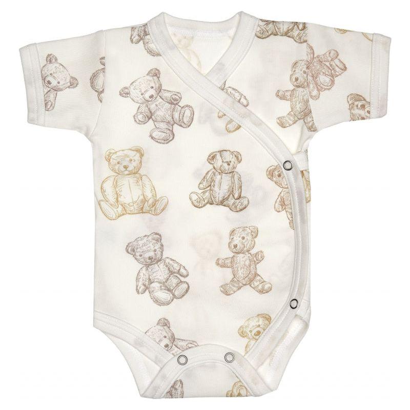 Lilly Bean Side Snap Short Sleeve Bodysuit - Teddy Bear