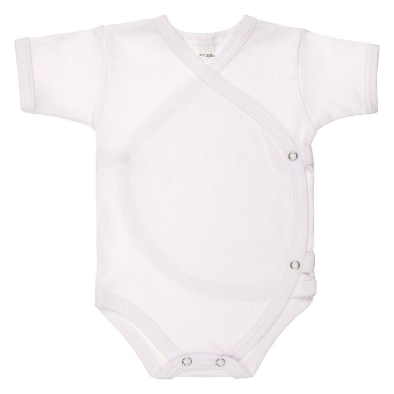 Lilly Bean Side Snap Short Sleeve Bodysuit - White