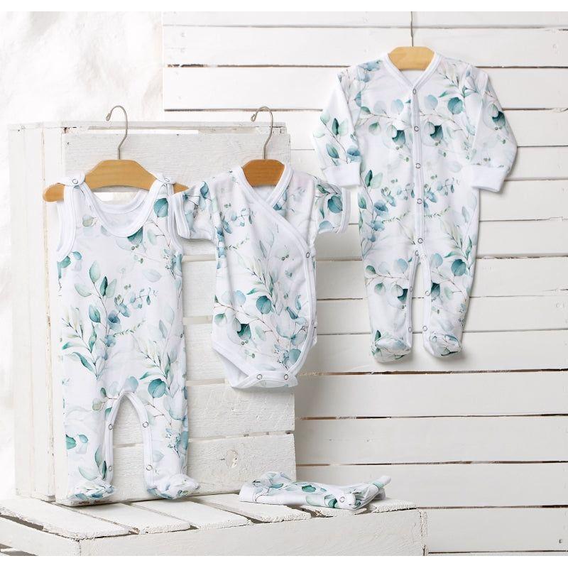 Lilly Bean Short Sleeve Bodysuit - Eucalyptus