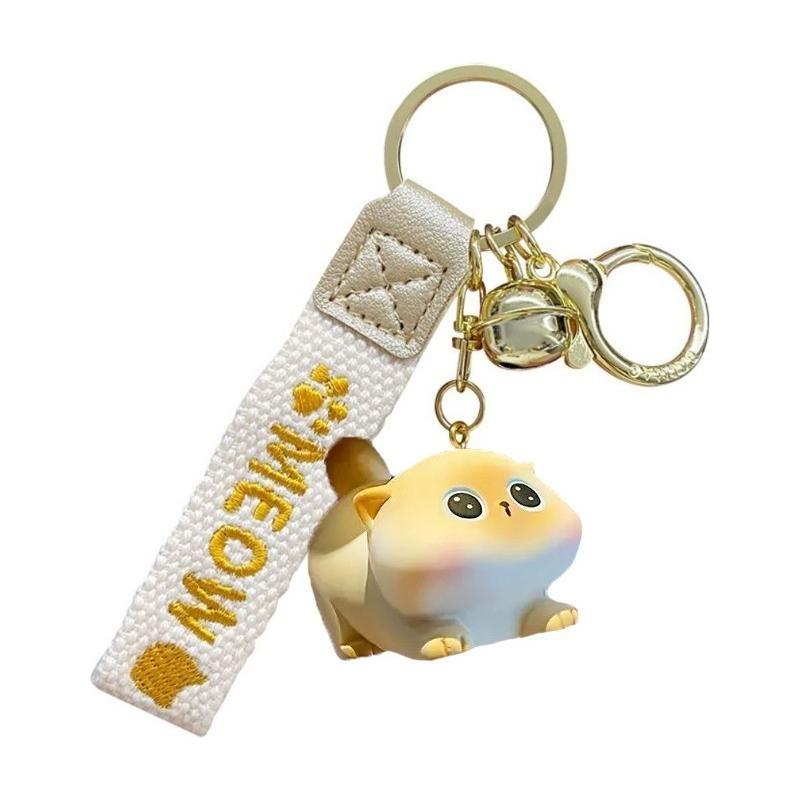Porte-clés Charm de sac mignon - Meow Cream Cat