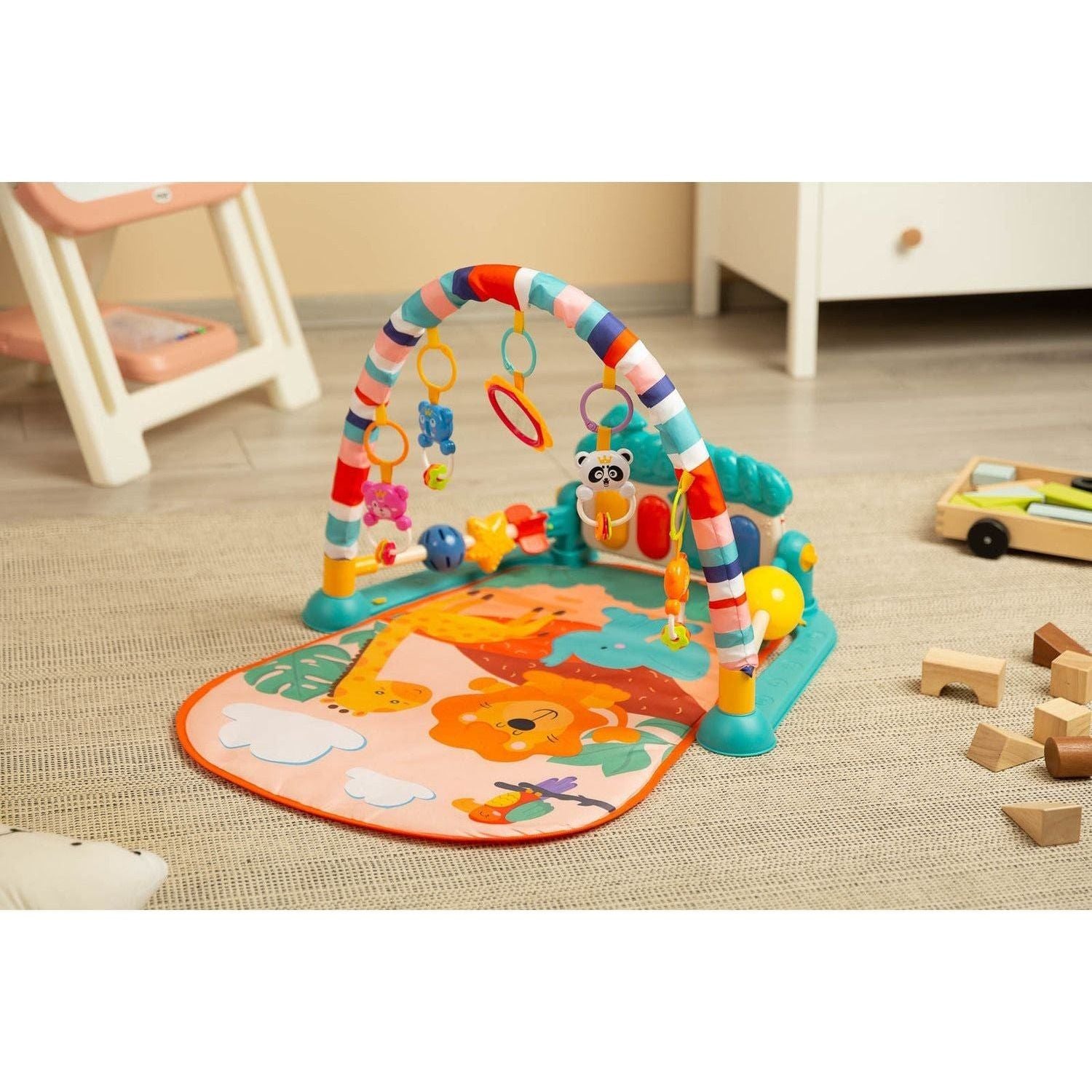 Tapis de jeu éducatif Toyz Zoo avec piano à pédales