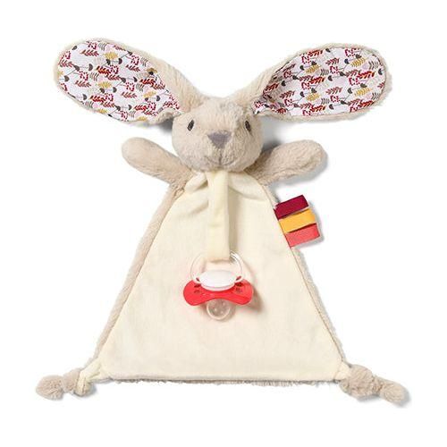 Babyono Première Couverture Porte-Sucette Lapin Milly 0m+