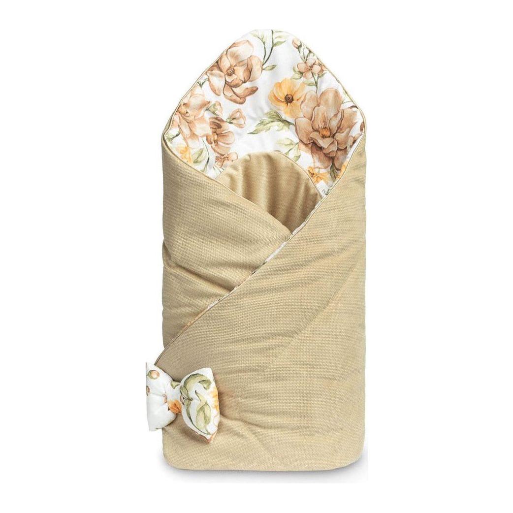 Sensillo Velvet Baby Swaddle - Cream Flowers