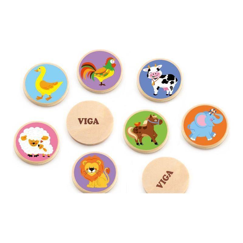 Viga Wooden Animal Memo Game