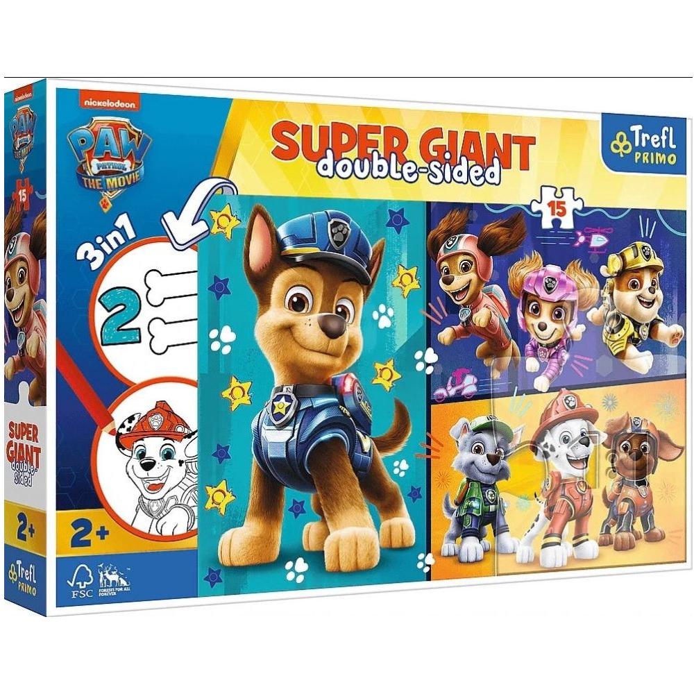 Puzzle géant double face Trefl Kids 15 pièces 2-4 ans - Paw Patrol