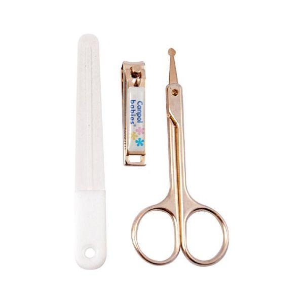 Ciseaux à ongles pour bébé à bout rond Akuku