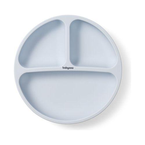 Babyono  Silicone Plate Wth Suction Cup - Blue