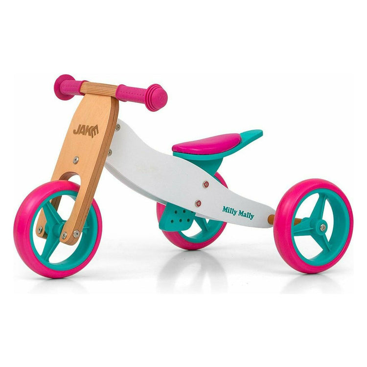 Dark Cyan Milly Mally Jake 2in1 Wooden Balance Bike - 5 Colours