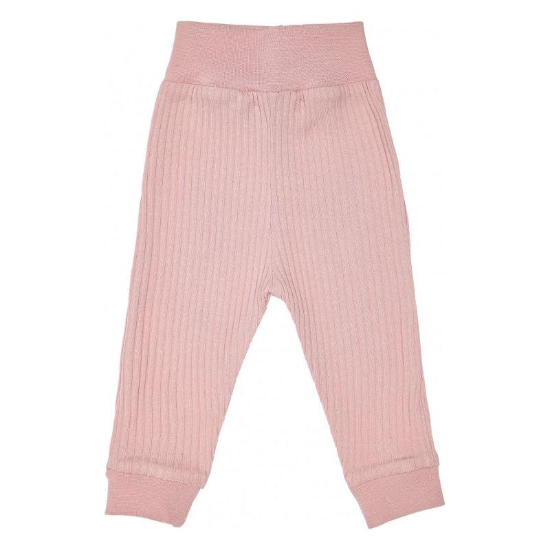 Lilly Bean Ribbed Cotton Trousers - Pink