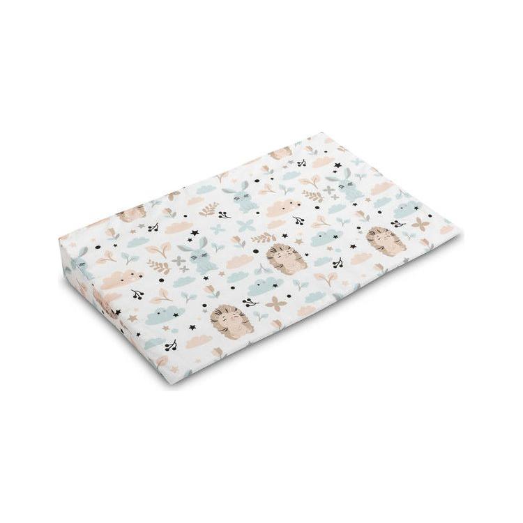 Sensillo Crib Wedge Pillowcase Cover 38X60 - Fox and Hedgehog