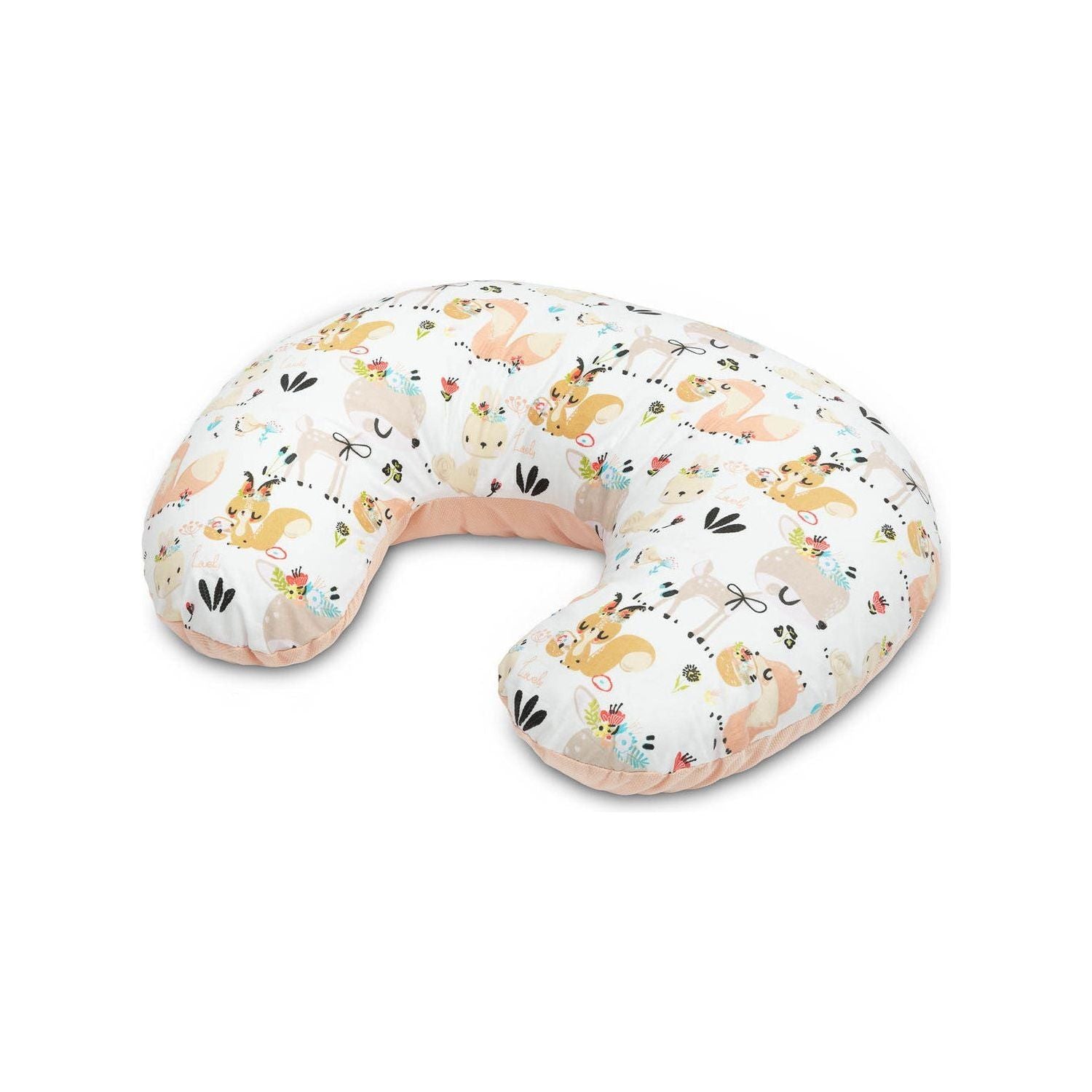 Sensillo Velvet Nursing Pillow - Peach Picnic