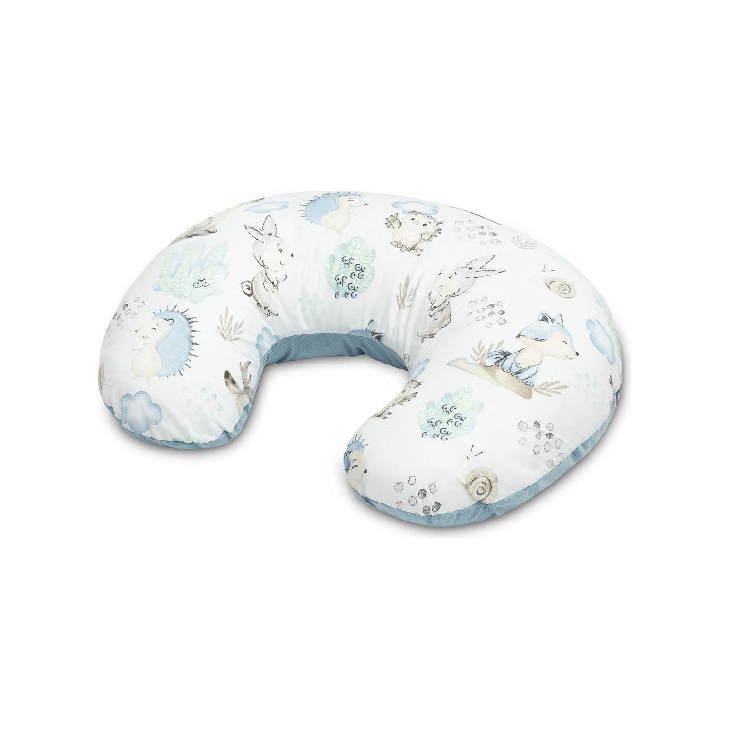 Sensillo Velvet Nursing Pillow - Blue Animals