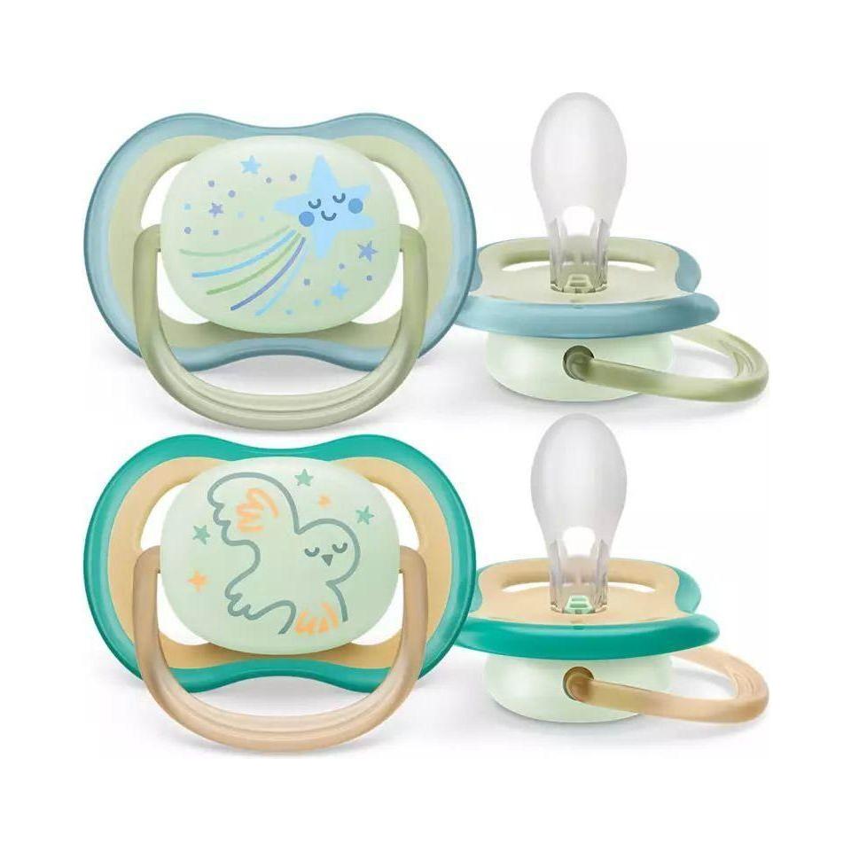 Philips Avent Soother Air Night 0-6 Months 2 Pcs