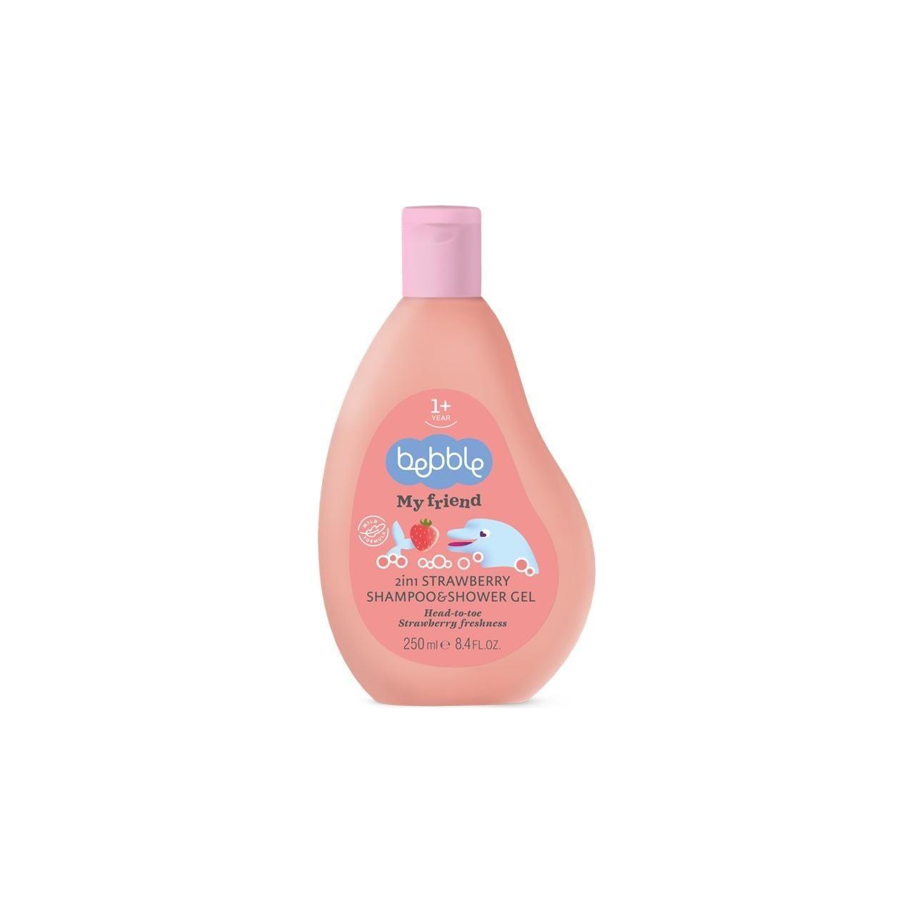 Shampooing 2 en 1 à la fraise Bebble 250 ml