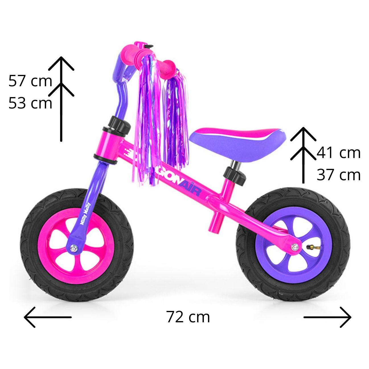 Milly Mally Balance Bike Dragon Air - Pink