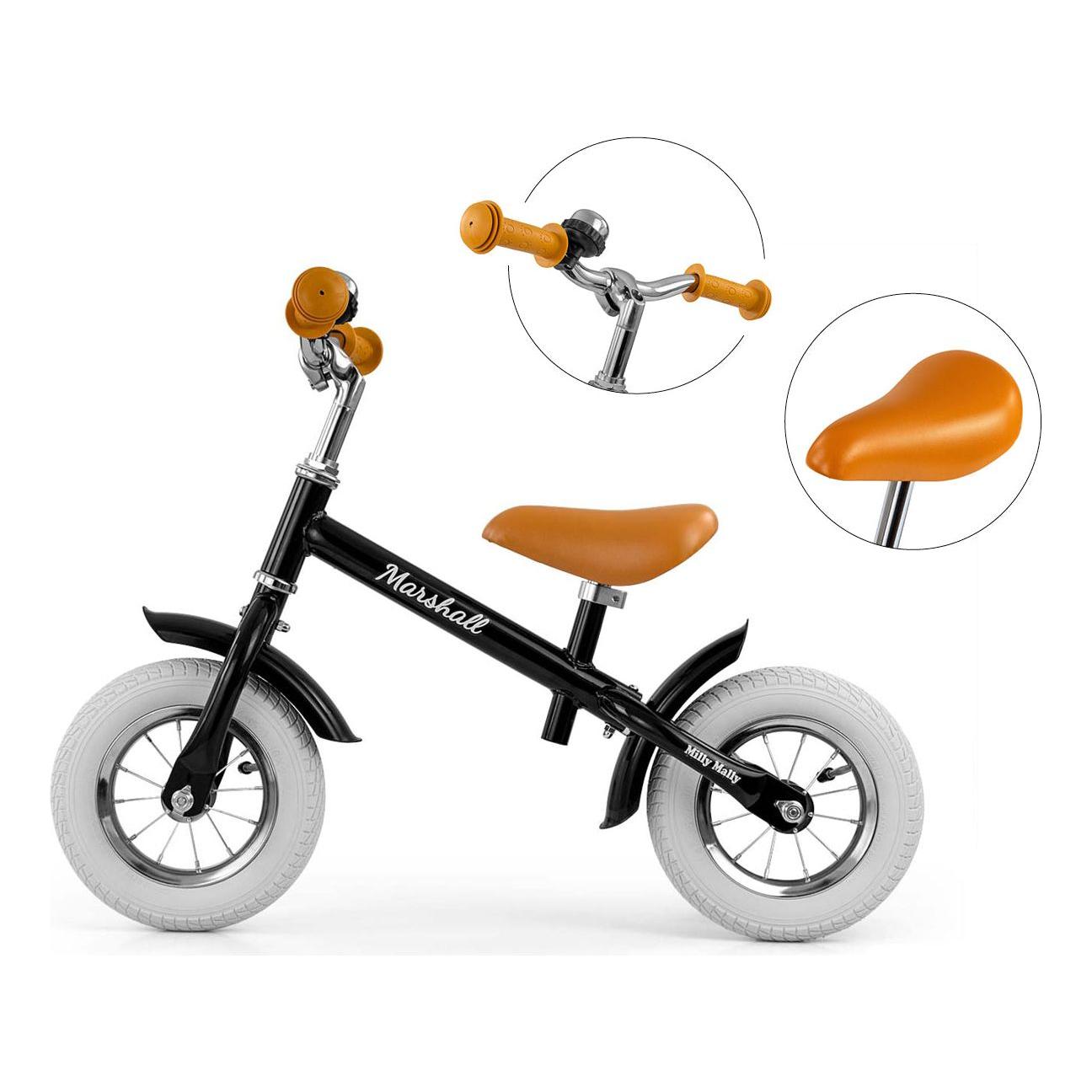 Milly Mally Marshall Air Balance Bike - Black