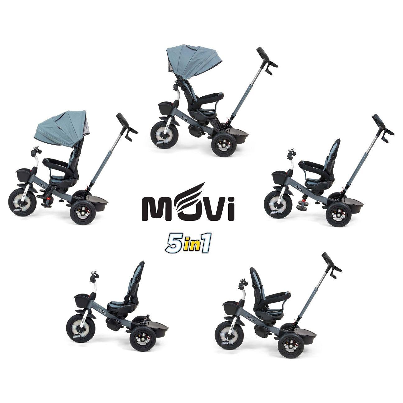 Tricycle 5 en 1 Milly Mally Movi - Gris