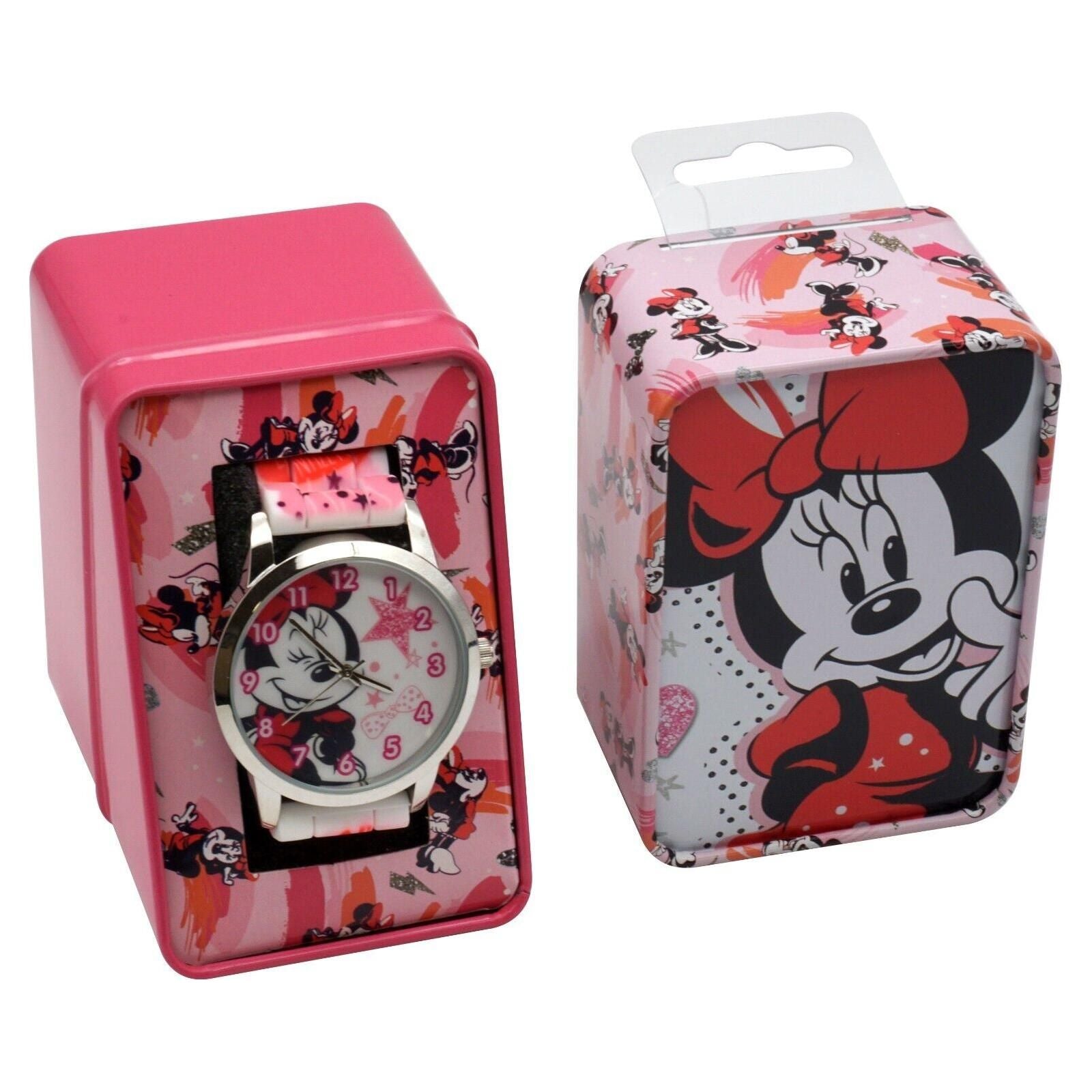 Montre analogique colorée avec licence Minnie Mouse