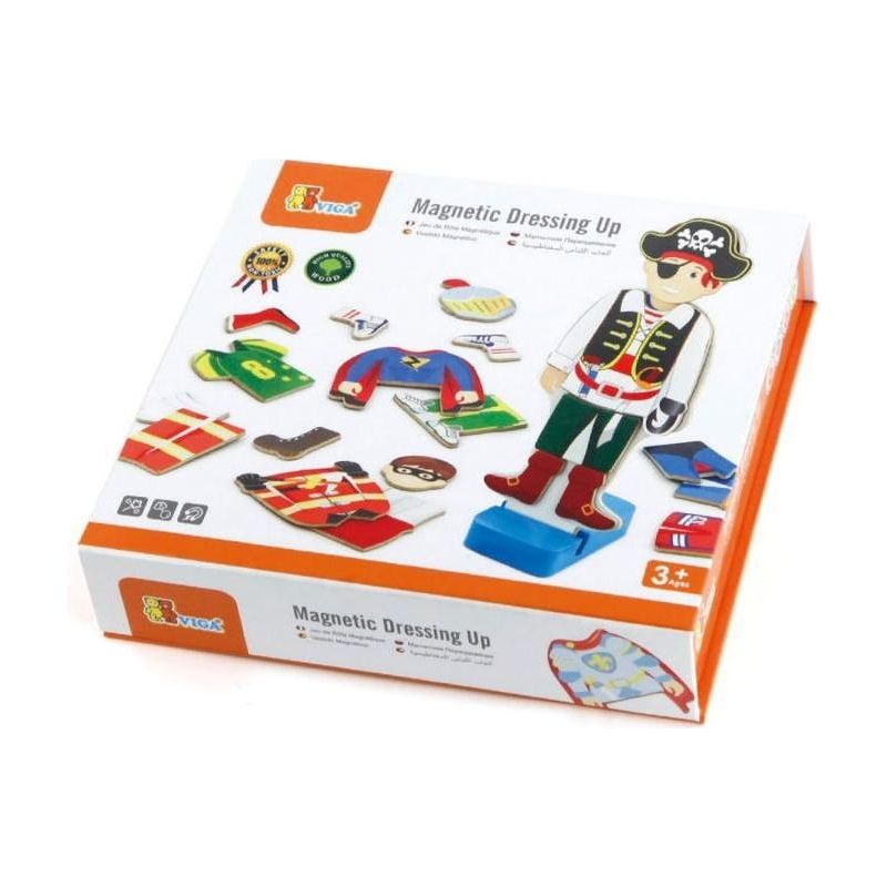 Viga Jigsaw Puzzle Éducatif Magnétique Pirate Habillé