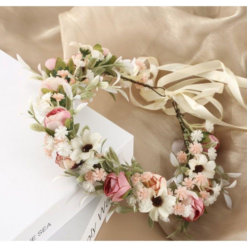 Flower Crown - Pink Flowers