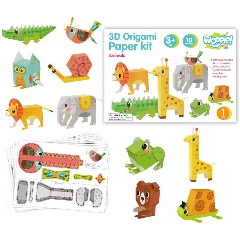 WOOPIE Art & Fun 3D DIY Origami Creative Set 10 Animals