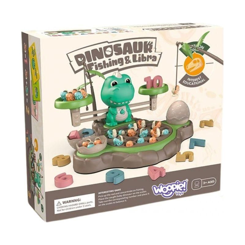 Woopie Dinosaur Fishing Game With Balance Scale