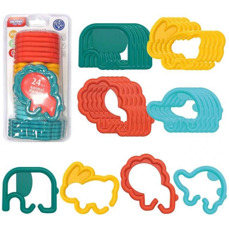 Woopie Sensory Pendants Animals Chain 24 pcs 0m+