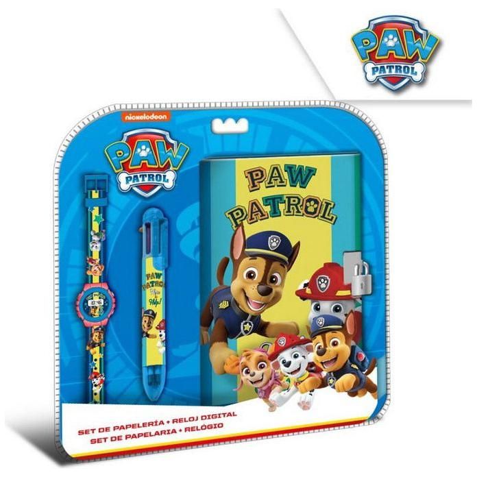 Montre numérique License Paw Patrol avec carnet et ensemble de stylos