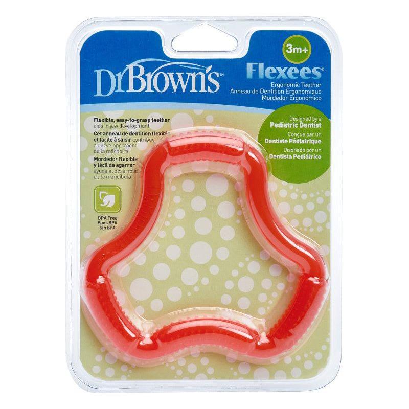 Tan Dr Brown's Flexees Teether 3m+ - 2 Colours