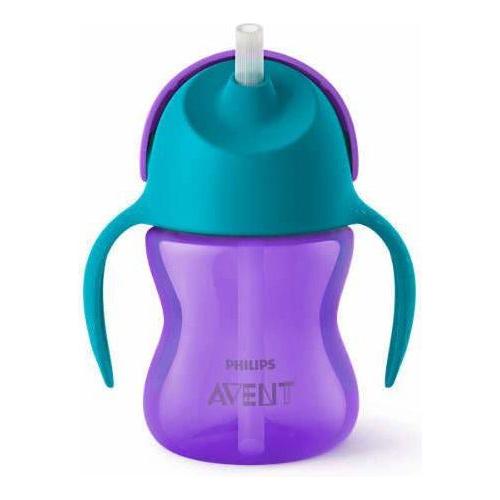 Medium Purple Philips Avent My Bendy Straw Cup 9 months+ - 2 Colours