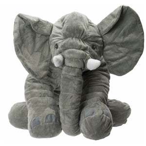 Dim Gray Elephant Pillow For Newborns