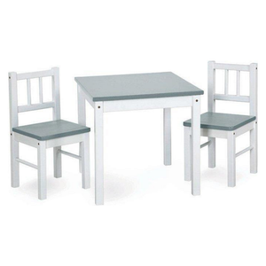 Gray Levi Kids table set with 2 chairs