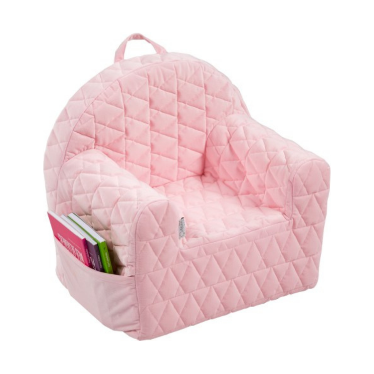 Light Pink Kids Velvet Armchair - 5 Colours