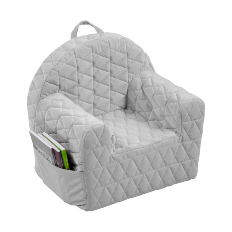 Gray Kids Velvet Armchair - 5 Colours