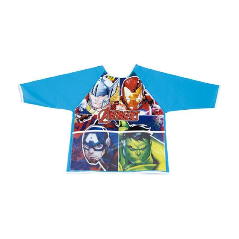 License Avengers Blue Kids Protective Apron With Long Sleeves