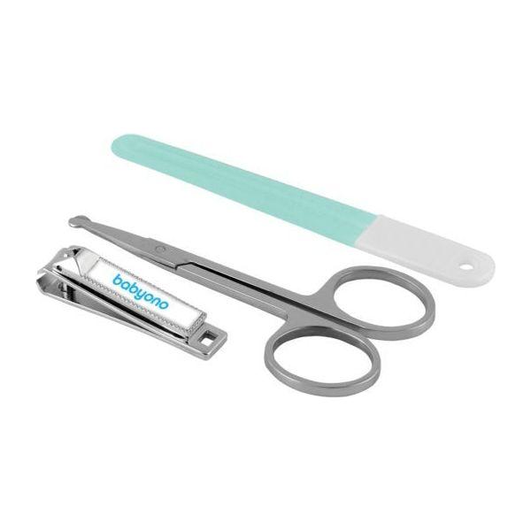 Dark Gray Babyono Baby manicure set